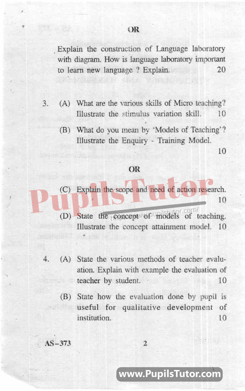 Essentials Of Educational Technology And Management Question Paper In English