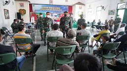 Danrem 064/MY Tinjau Kegiatan Serbuan Vaksinasi di Kodim 0603/Lebak