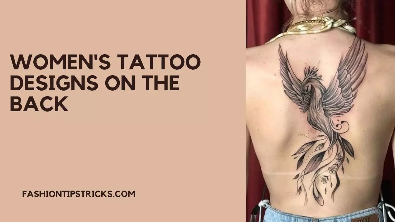 Women's tattoo designs on the back
