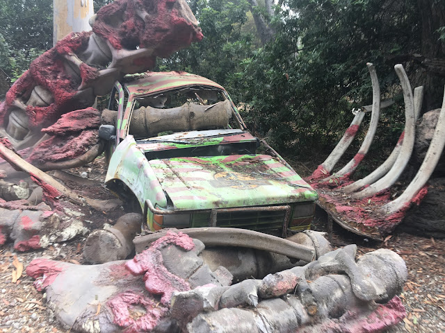 Jurassic Park Jeep Crushed Universal Hollywood Studio Tour