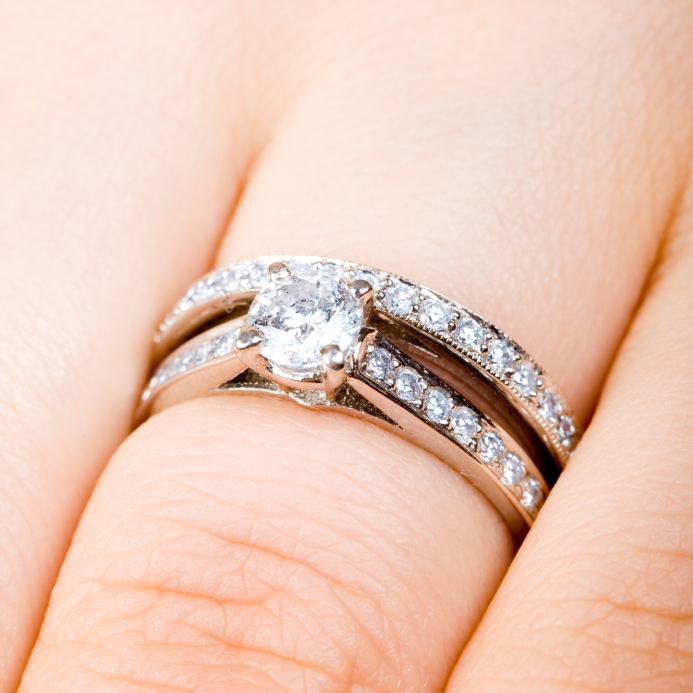 Wedding ring set how to wear