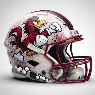 South Carolina Gamecocks 2024 Concept Football Helmets