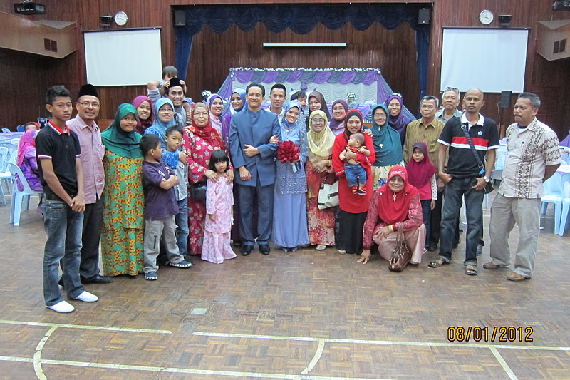 The wedding reception at Putrajaya held in Dewan Siti Endon