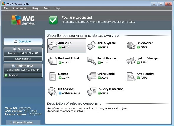 AVG Anti-Virus Pro 2011