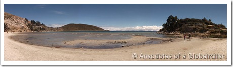 Beach at entry point