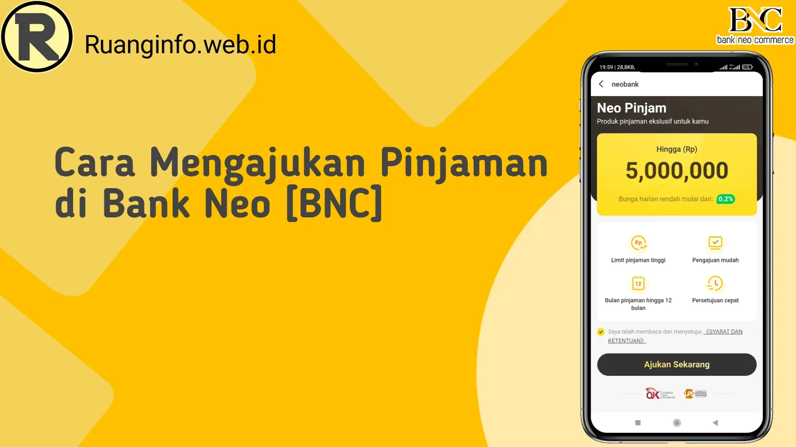 Mau pinjaman online di bank Neo, berikut ini langkah yang perlu anda ketahui