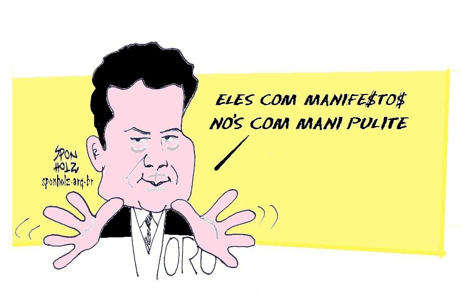 Resultado de imagem para juiz moro charges