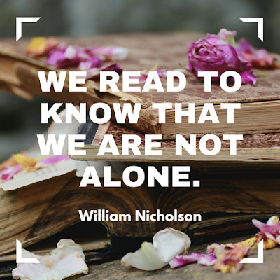 We read to know that we are not alone. #books #readeveryday