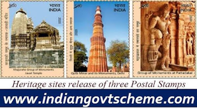 Heritage sites release of three Postal Stamps