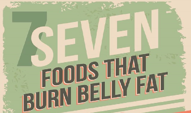 7 Foods that Burn Belly Fat #infographic