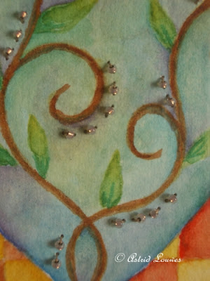 Aquarel with beads