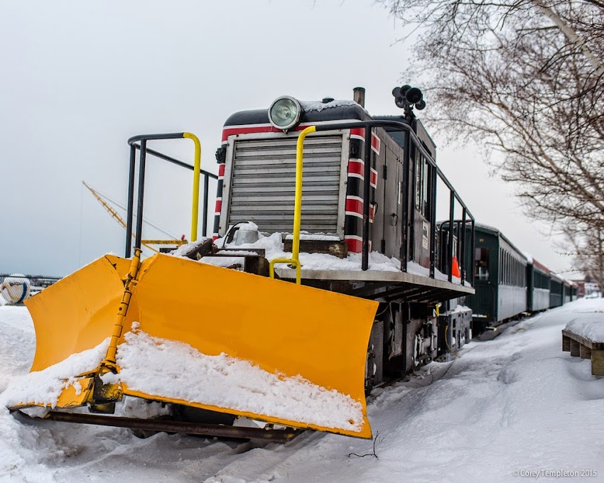 Portland, Maine the Maine Narrow Gauge Railroad on the Eastern Waterfront February 2015 photo by Corey Templeton