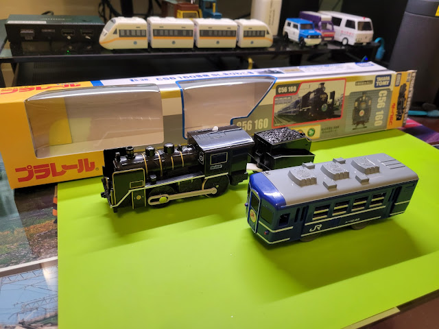 PLARAIL 多美火車鐵道王國 S-38，C56型蒸汽機車160號機，SL北方琵琶湖號