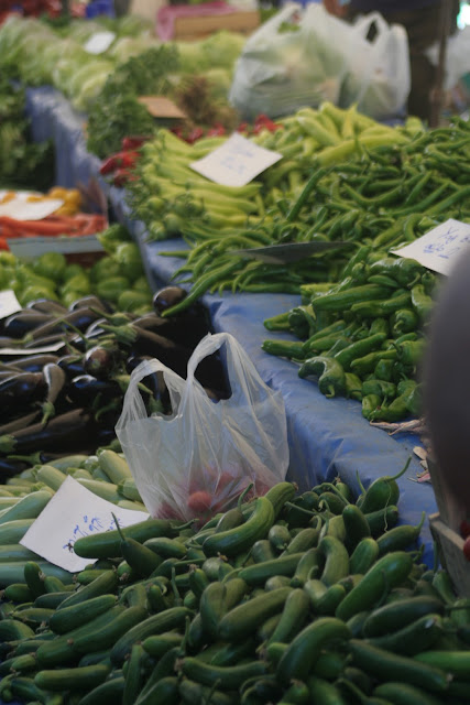 Market stall at Heybeliada market.