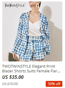 Elegant Print Blazer Shorts Suits Female