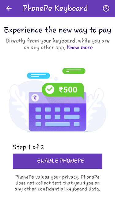 Features of PhonePe App,Money Transfer,Money Transfer To Contacts,Money Transfer To accounts,Money Transfer To Self,Split bill,Money Request,Bank balance check,Reminder,Applications,History,AutoPay,Gold purchase facility,Tax Saving Fund,Store,How to Pe from debit/credit card,KYC,My QR code,How to pay through QR code?,What is the PhonePe Keyboard?,How to enable and disable the PhonePe keyboard?,What is BHIM UPI PIN?