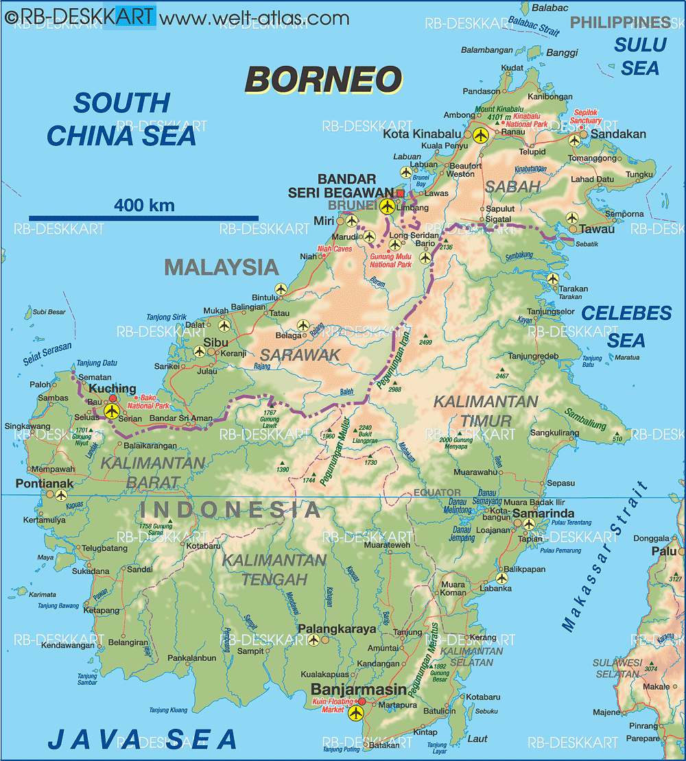 Pulau Borneo  Arti nama Borneo 