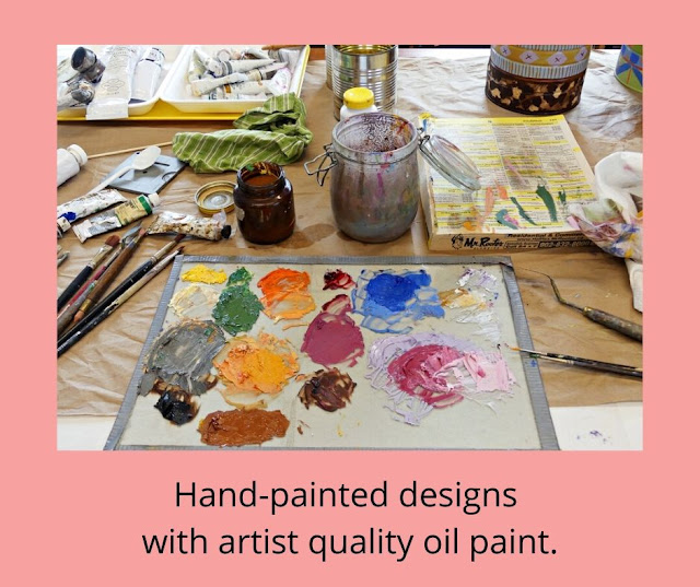 Use artist oil paints for detail painting.