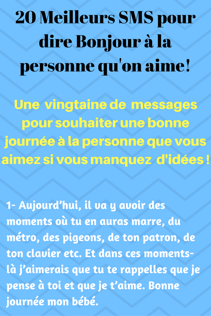 Sms D Amour Mignons Pour Souhaiter Une Bonne Journee Sms D Amour Et Messages Droles