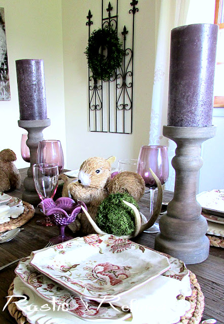 Texture and color for a pretty Spring Table Setting