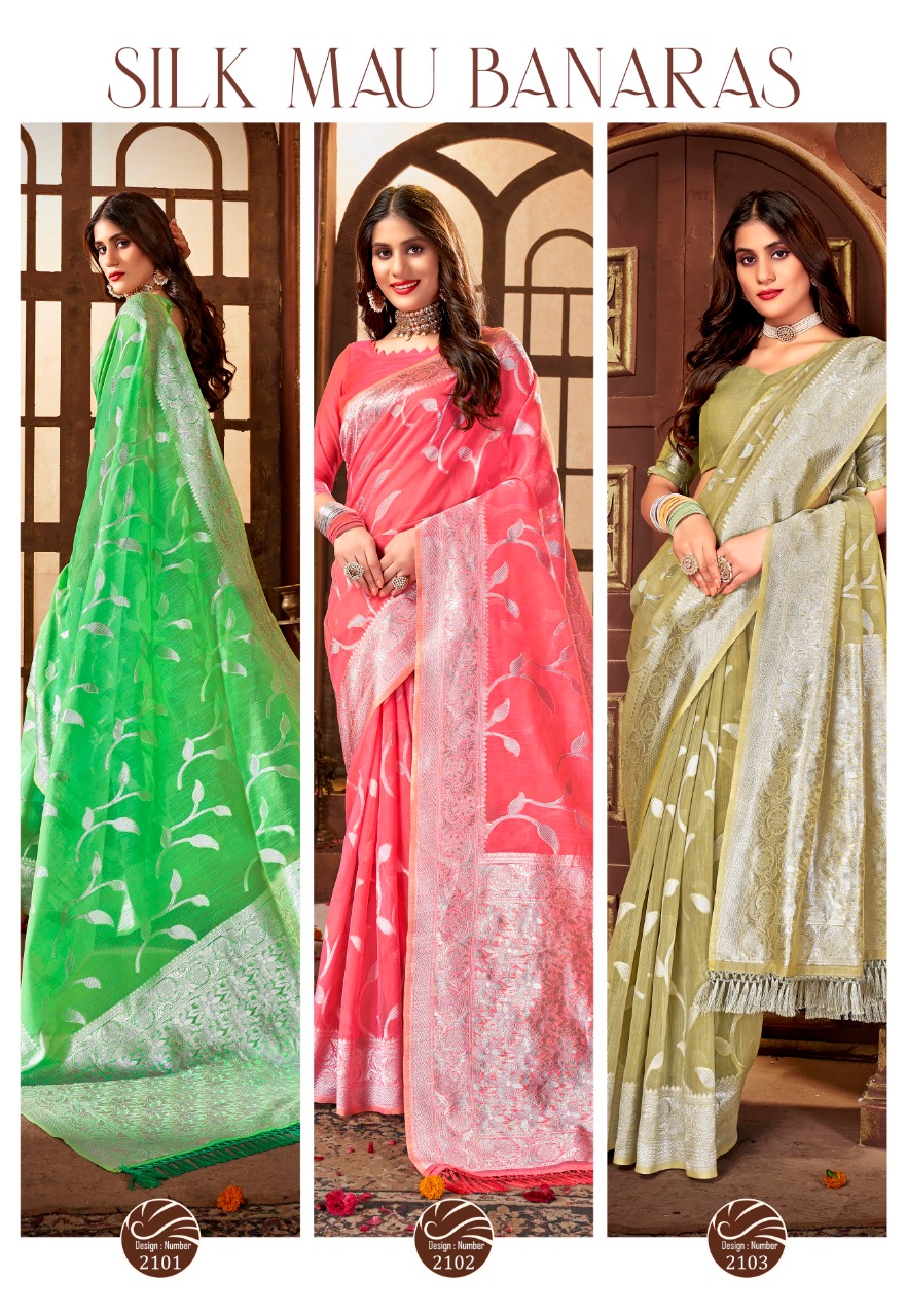 Siddharth Silk Mau Banaras Part 01 Branded Sarees Catalog Lowest Price