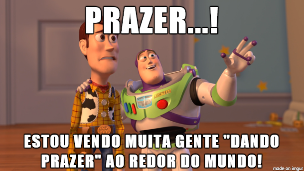 Todo mundo dando prazer, e eu...!