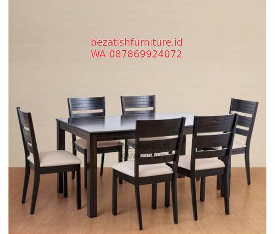 kursi makan pilihan model meja makan minimalis mewah kayu jati 6 kursi