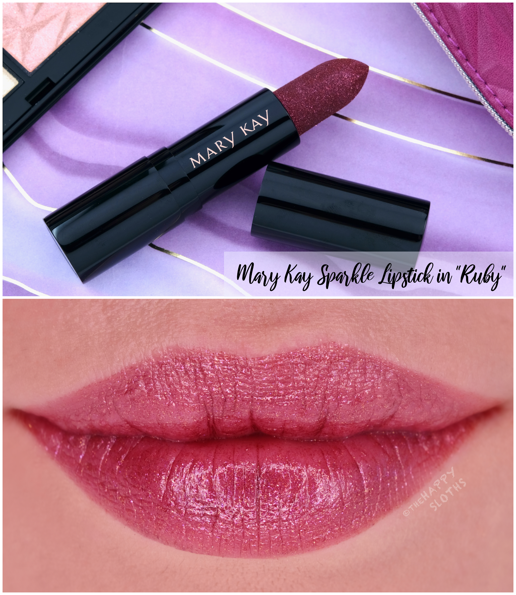 Mary Kay Fall 2021 | Sparkle Lipstick in "Ruby": Review and Swatches