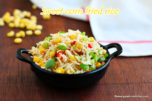 Sweet corn fried rice