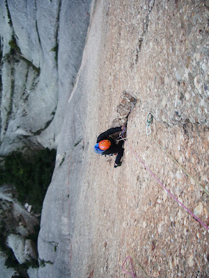 Pared del Aéreo. Montserrat. Vía Valentin-Casanovas.