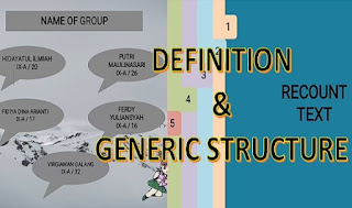 Definition and Generic Structure of Recount Text