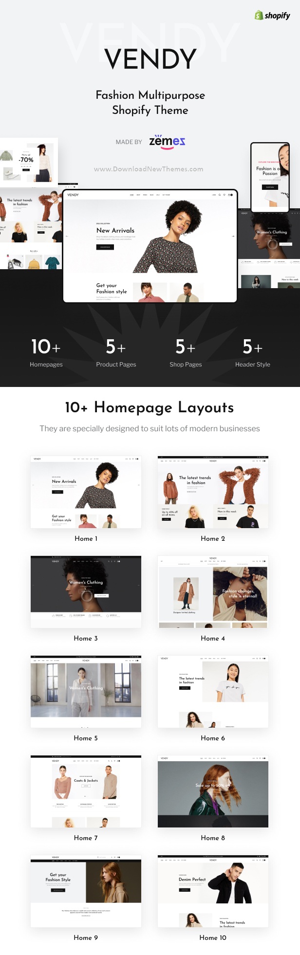 Multipurpose Shopify Theme for Fashion