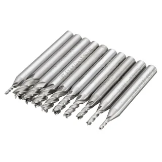 HSS 4 flute end mill cutter 1.5 - 6mm shank milling Set Durable, practical with long working life hown - store