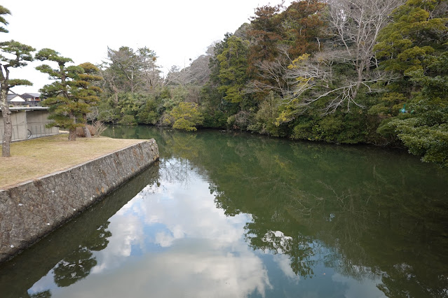 島根県松江市内中原町 松江城 堀の風景