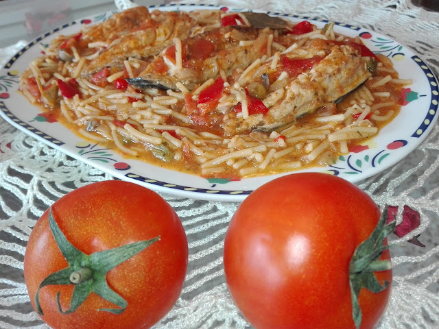 Imagen de cómo hacer fideos con caballa