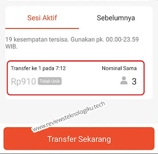 Cek Transfer Unik ShopeePay