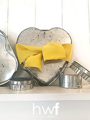 Valentine's Day,winter,tutorial,DIY,diy decorating,home decor,sweaters,just for fun,seasonal,Valentine's Day decor, Valentine home decor,winter home decor,hearts,heart-shaped cake pans,heart-shaped cookie cutters,mantel decor,Valentine mantel decor