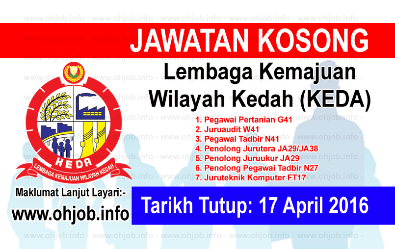 Job Vacancy at Lembaga Kemajuan Wilayah Kedah (KEDA 