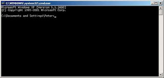 open command prompt in desktop