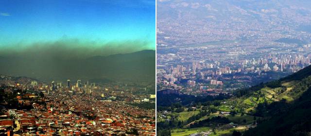 Resultado de imagen para contaminacion de medellin