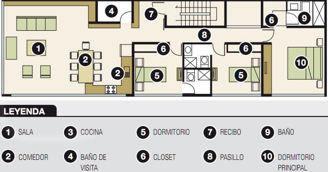 planos 120m2 departamentos