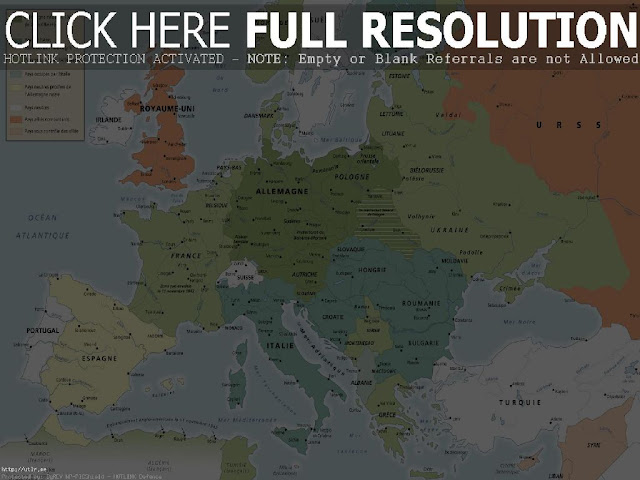 Map Europe 1942