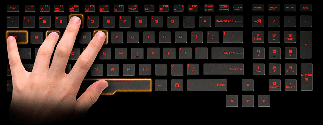 WORLD’S FIRST BACKLIT ANTI-GHOSTING KEYBOARD WITH 30-KEY ROLLOVER