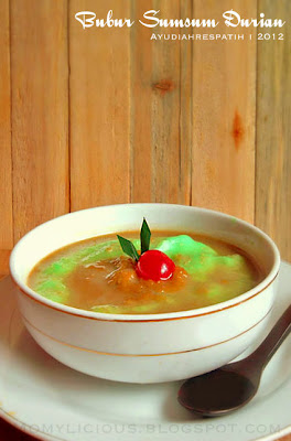 Bubur Sumsum Saus Durian