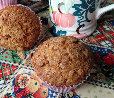 Crunchy Topped Maple Walnut Oatmeal Muffins