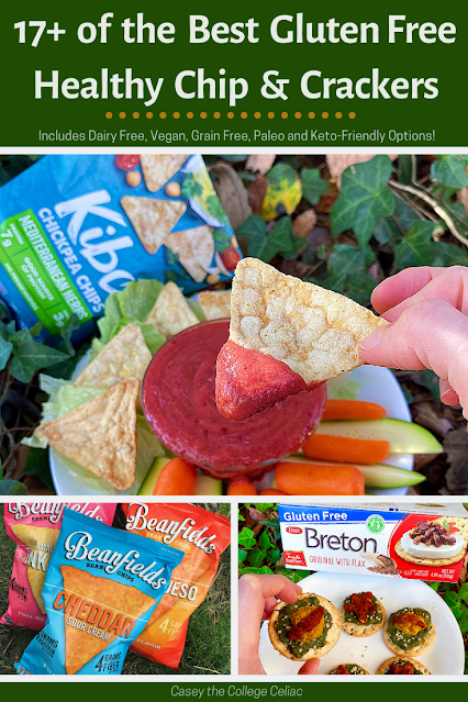 AD: Craving chips but trying to eat a #healthydiet? Check out this round up of 17+ #glutenfree and #healthy chip and crackers. #Vegan, #paleo options!