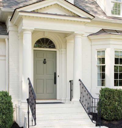 Farrow and Ball Hardwick White front door