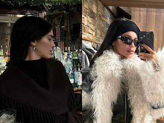 Kylie and Kendall Jenner look glitz as they wrap up in stylish coats for Luxuries shopping outing in Aspen