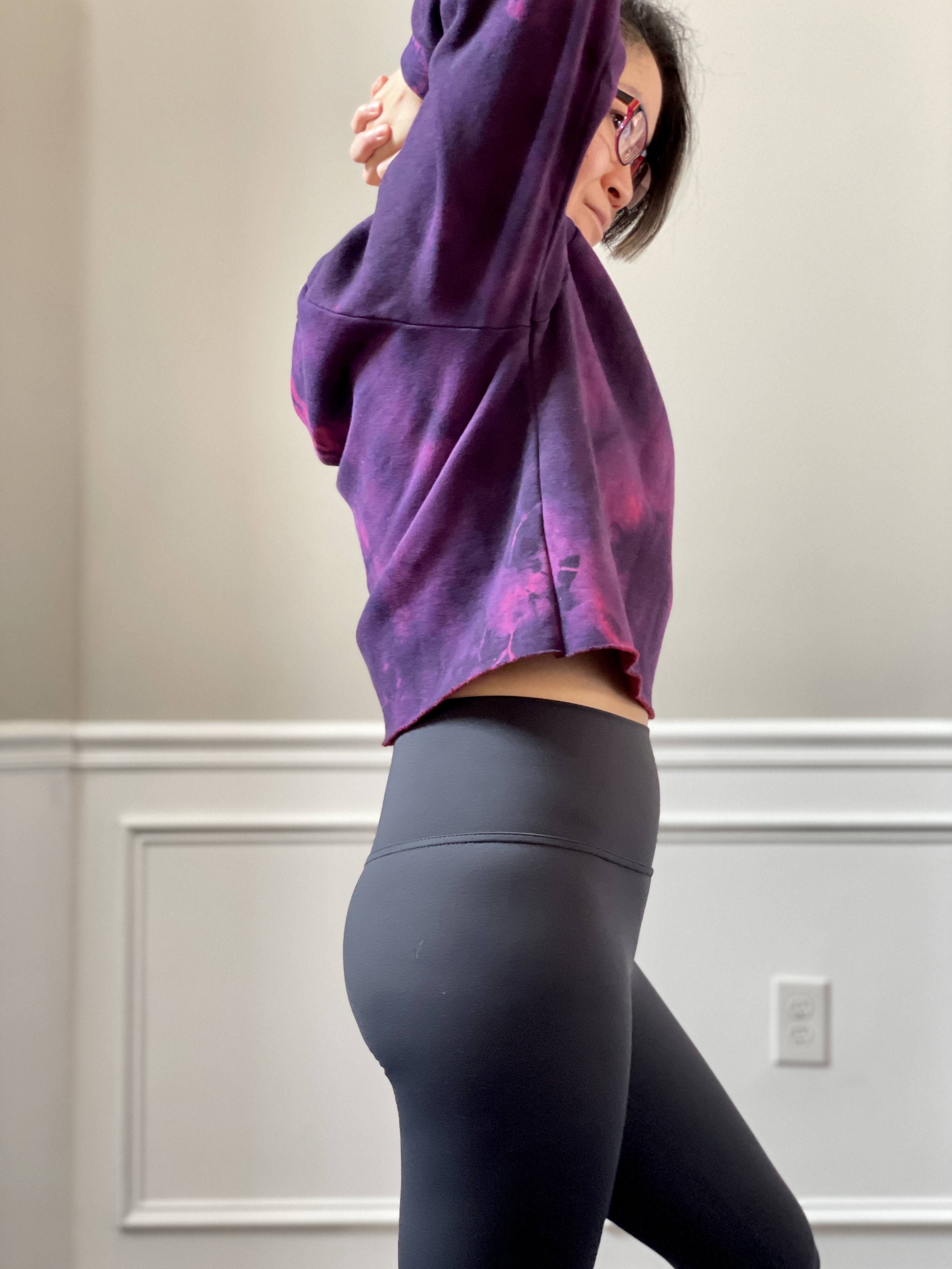 Ivivva, Bottoms, Ivivva Rhythmic Tight Reversible Super Nova Vintage Pink  Power Purple Black