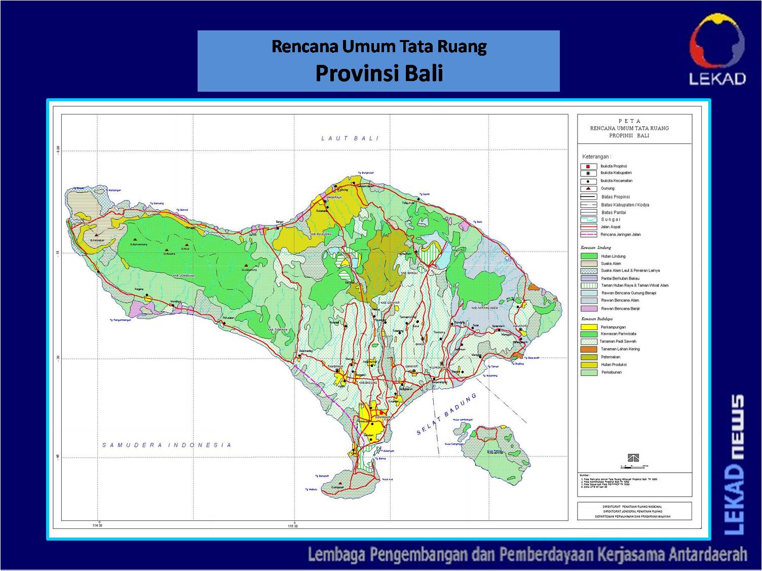 LekadNews Peta  RUTR Provinsi  Bali 